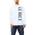 Weiß - Front - Lil Nas X - T-Shirt für Herren-Damen Unisex  Langärmlig