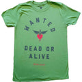 Grün - Front - Bon Jovi - "Wanted" T-Shirt für Herren-Damen Unisex