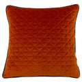 Orange-Teal - Front - Riva Home Quartz Zierkissenbezug mit Geometrie Rautenmuster