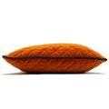 Orange-Teal - Side - Riva Home Quartz Zierkissenbezug mit Geometrie Rautenmuster