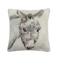 Braun-Naturweiß-Grau - Front - Evans Lichfield Watercolour Donkey Zierkissenbezug