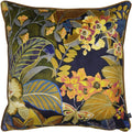 Mitternachtsblau - Front - Prestigious Textiles - Floral - Kissenhülle "Hidden Paradise"