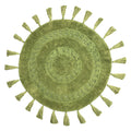 Grün - Front - Furn - Badematte "Circle Tassel", Mandala
