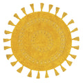 Ockergelb - Front - Furn - Badematte "Circle Tassel", Mandala