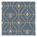 Graublau - Side - Furn - geometrisches Design - Bettwäsche-Set "Bee Deco"