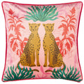 Pink-Grün - Front - Kate Merritt - Leopard - Kissenhülle