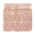 Rose - Front - Furn - Badetuch "Bee Deco", Jacquard, geometrisches Design