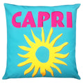 Capri-Blau-Pink-Gelb - Front - Furn - Kissenhülle "Capri", Für Außen