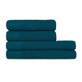 Blau - Front - Furn - Handtuch Ballen Set, Baumwolle, Strukturiert 4er-Pack