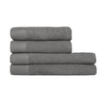 Kühles Grau - Front - Furn - Handtuch Ballen Set, Baumwolle, Strukturiert 4er-Pack