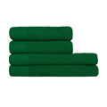Dunkelgrün - Front - Furn - Handtuch Ballen Set, Baumwolle, Strukturiert 4er-Pack