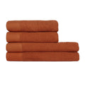 Pekannuss - Front - Furn - Handtuch Ballen Set, Baumwolle, Strukturiert 4er-Pack
