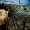 Smaragd-Gold - Front - Paoletti - Kissenbezug "Shiraz Traditional", Jacquard