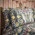 Marineblau - Front - EW by Edinburgh Weavers - Floral - Kopfkissenbezug 50 x 75cm "Songbird Traditional" 2er-Pack
