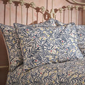 Marineblau - Front - EW by Edinburgh Weavers - Floral - Kopfkissenbezug 50 x 75cm "Malory Traditional" 2er-Pack