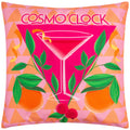 Pink - Front - Furn - Abstrakt - Kissenbezug für draußen "Cosmo O' Clock"