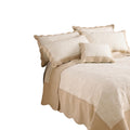 Elfenbein-Taupe - Front - Riva Home Fayence Tagesdecke
