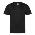 Pechschwarz - Front - AWDis Cool - "Smooth" T-Shirt für Kinder