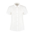 Weiß - Front - Kustom Kit - "Workforce" Bluse für Damen kurzärmlig