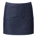 Indigo-Jeansblau - Front - Premier Damen Schürze mit 3 Taschen bunt