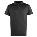 Schwarz - Front - Premier Unisex Polo-Shirt Coolchecker