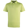 Limette - Front - Premier Unisex Polo-Shirt Coolchecker
