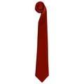 Rot - Front - Premier Herren Krawatte, unifarben