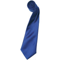 Marineblau - Front - Premier Herren Satin-Krawatte, unifarben