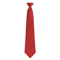 Rot - Front - Premier Herren Clip-On-Krawatte, verschiedene Farben