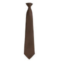 Braun - Front - Premier Herren Clip-On-Krawatte, verschiedene Farben