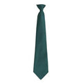 Flaschengrün - Front - Premier Herren Clip-On-Krawatte, verschiedene Farben