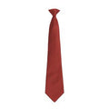 Burgunder - Front - Premier Herren Clip-On-Krawatte, verschiedene Farben