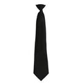 Schwarz - Front - Premier Herren Clip-On-Krawatte, verschiedene Farben