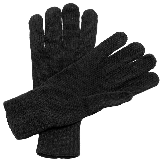 Schwarz - Back - Regatta Unisex Winter Strick-Handschuhe