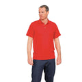 Rot - Back - RTY Workwear Herren Polo-Shirt S bis 10XL