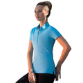 Surfblau - Pack Shot - Skinni Fit Damen Polo Shirt Stretch