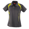 Grau-Limette - Front - Spiro Damen Sport Polo Shirt Team Spirit Performance