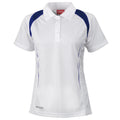 Weiß-Marineblau - Front - Spiro Damen Sport Polo Shirt Team Spirit Performance