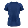 Marineblau-Weiß - Back - Spiro Herren Sport Training Shirt Dash Performance