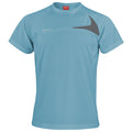 Wasserblau-Grau - Front - Spiro Herren Sport Training Shirt Dash Performance