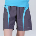 Grau-Wasserblau - Lifestyle - Spiro Herren Micro-Team Sport-Shorts - Sporthose
