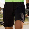 Schwarz - Side - Spiro Damen Sport-Shorts- Sport-Tights - Fahrradhose