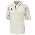 Weiß-Marineblau - Front - Surridge Jungen Polo Shirt Premier