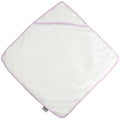 Weiß-Pink - Front - Towel City Baby Badetuch mit Kapuze (360gsm)