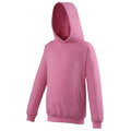 Pink - Front - Awdis Kinder Kapuzen Pullover