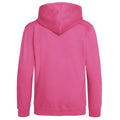 Dunkles Pink - Back - Awdis Kinder Kapuzen Pullover