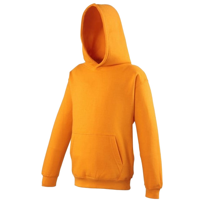 Orange - Front - Awdis Kinder Kapuzen Pullover
