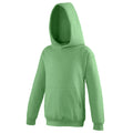 Grün - Front - Awdis Kinder Kapuzen Pullover