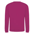 Pink meliert - Back - Awdis Herren Sweatshirt - Pullover mit Rundhalsausschnitt