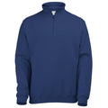 Marineblau - Front - Awdis Herren Sweatshirt - Pullover mit Reißverschluss am Kragen